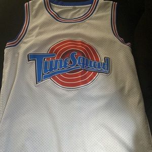 Tune squad jersey red white and blue